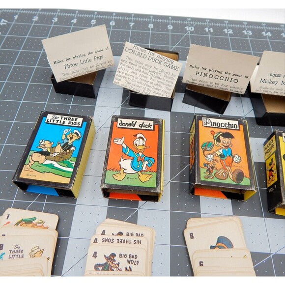 Walt Disney Mickey Mouse Library of Card Games By Russell Mfg No. 146 B Vol 1-6 - Picture 7 of 10